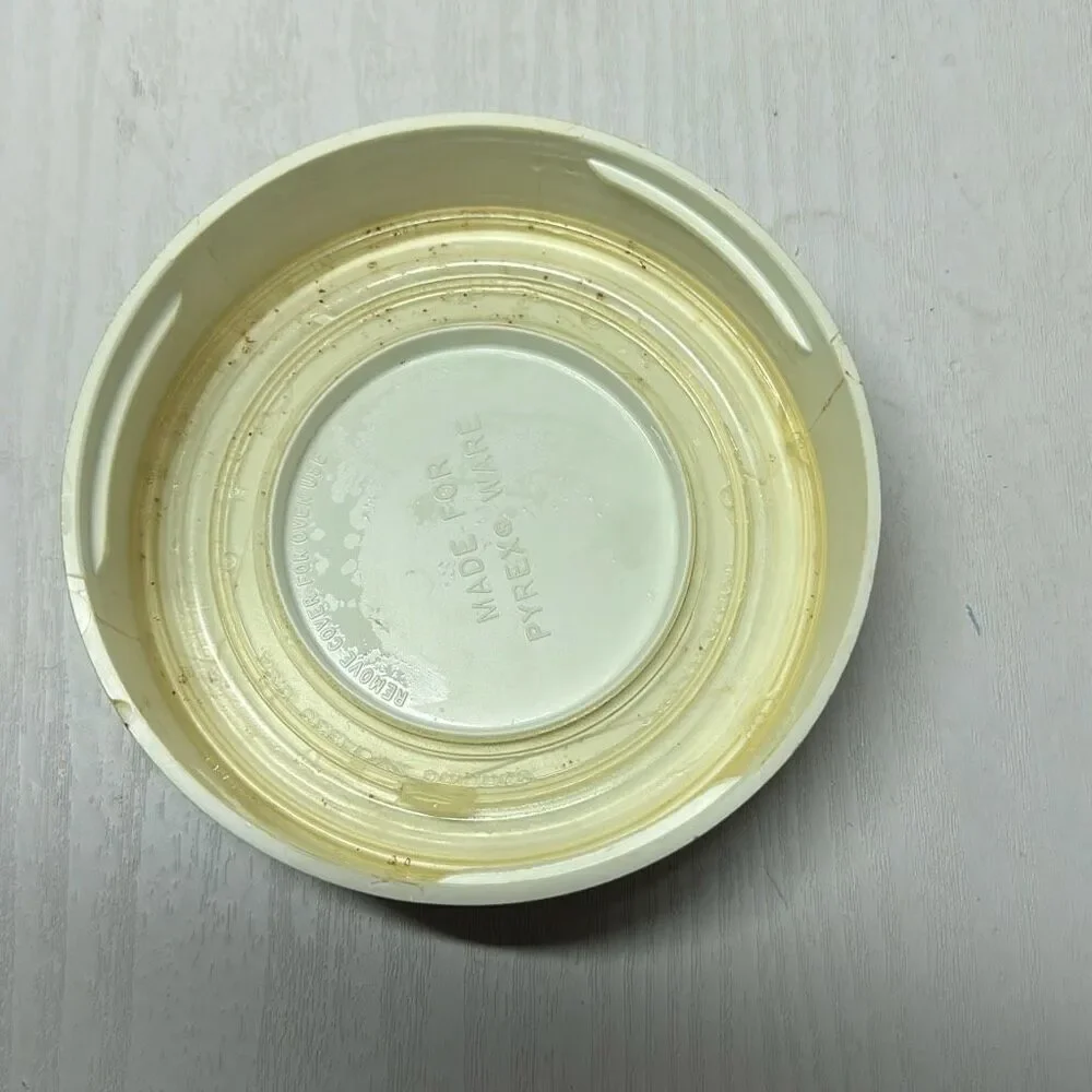 Vintage Pyrex Corning Ware Spice Of Life Stackable Glass Canister & Lid‎ 7.5”